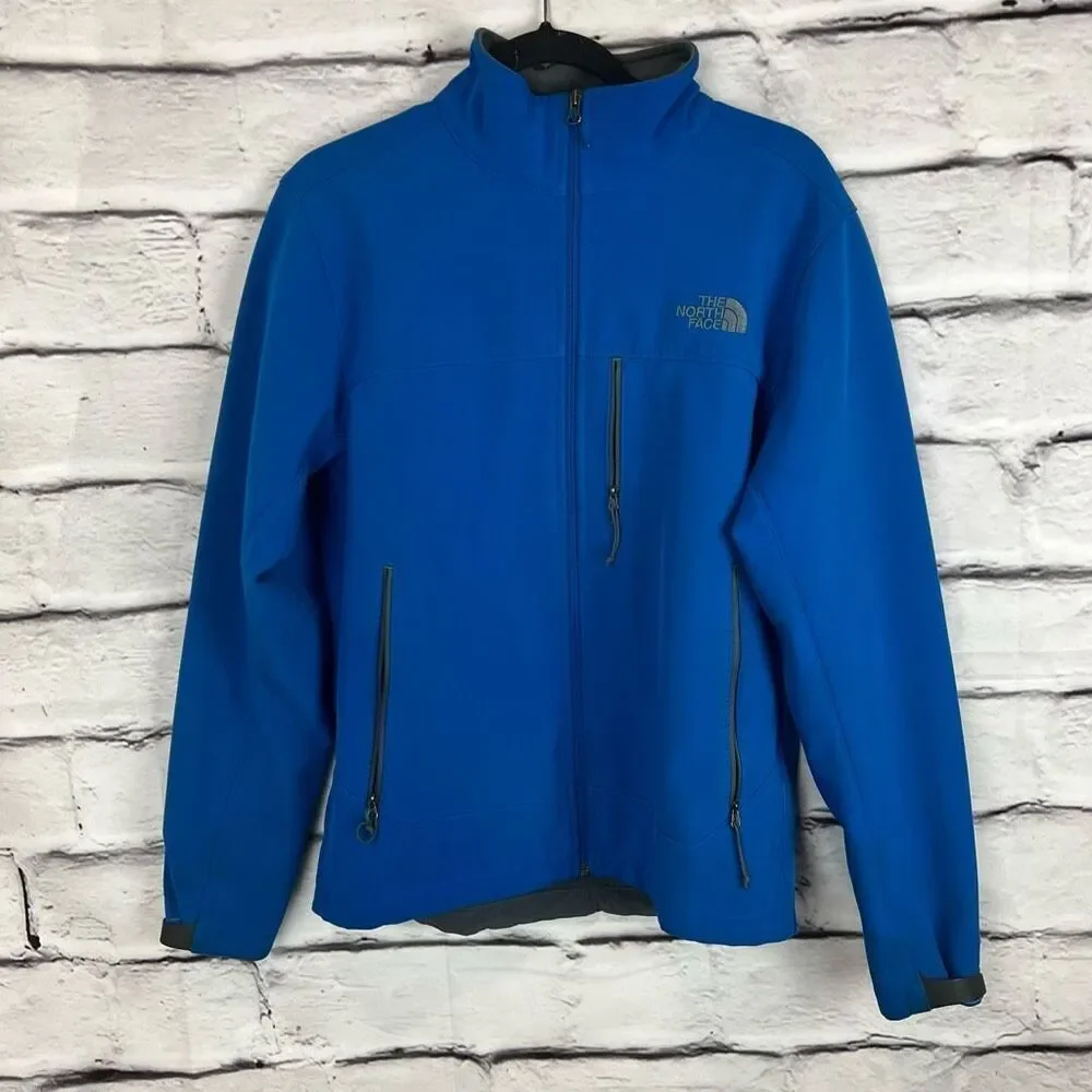 The North Face Men's Blue‎ Softshell Jacket Size S Full Zip
